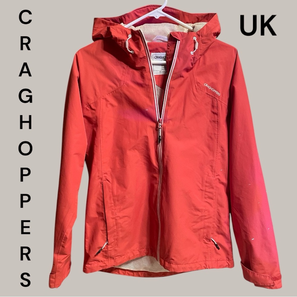 CRAGHOPPERS UK Jacket Women’s Sz XS Hi-Low | Mesh Lining | England | Orange